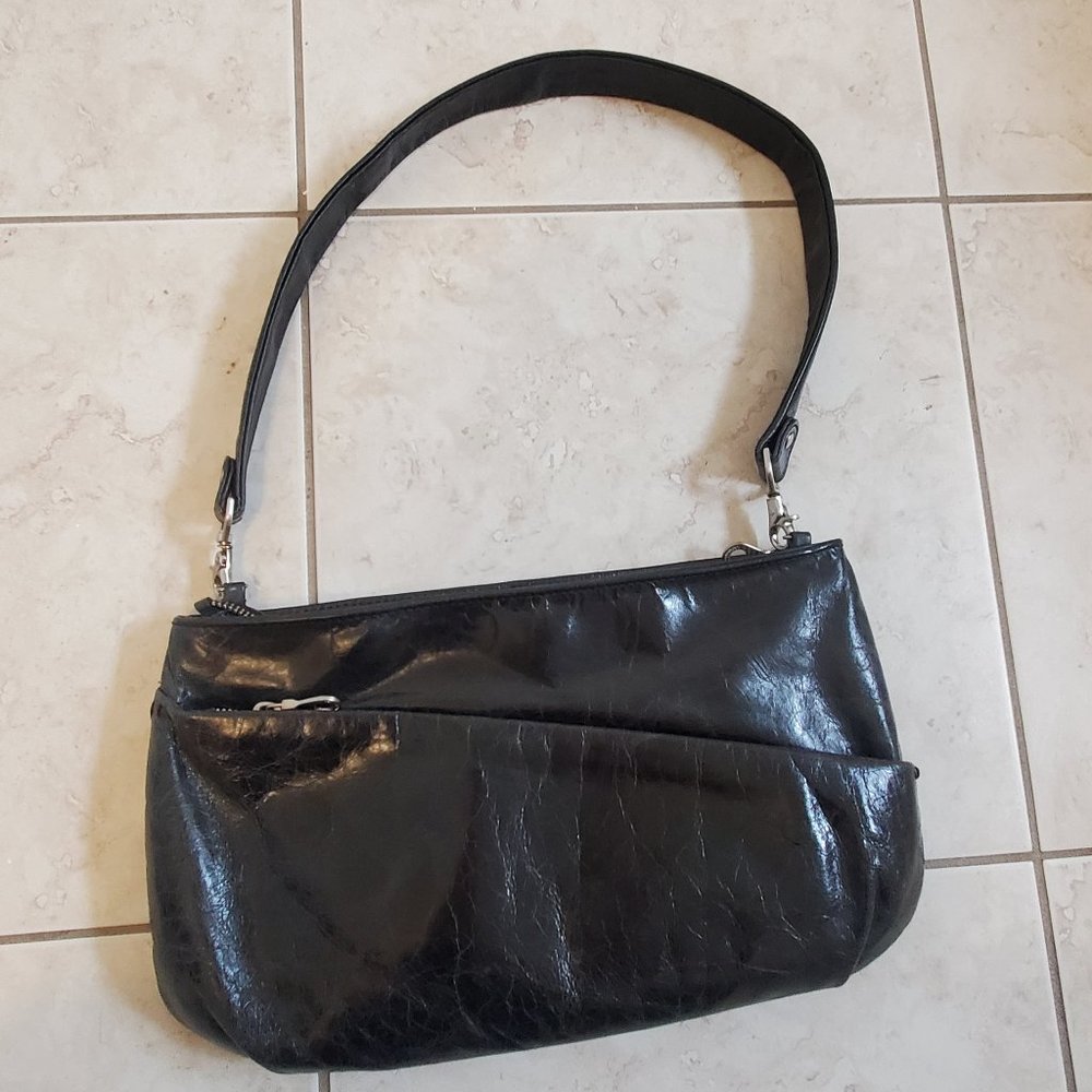 Christopher Kon Dark Grey Medium Hobo Handbag Purse